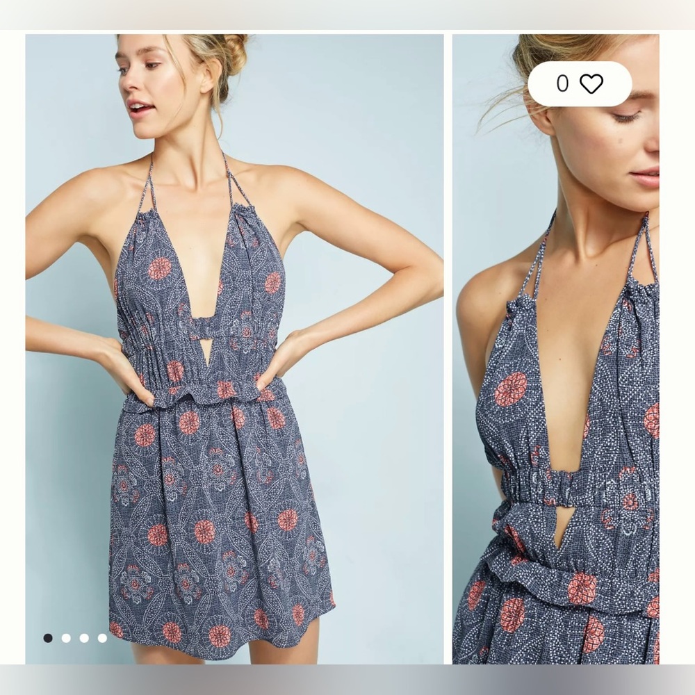 Anthro Tavik Halter dress